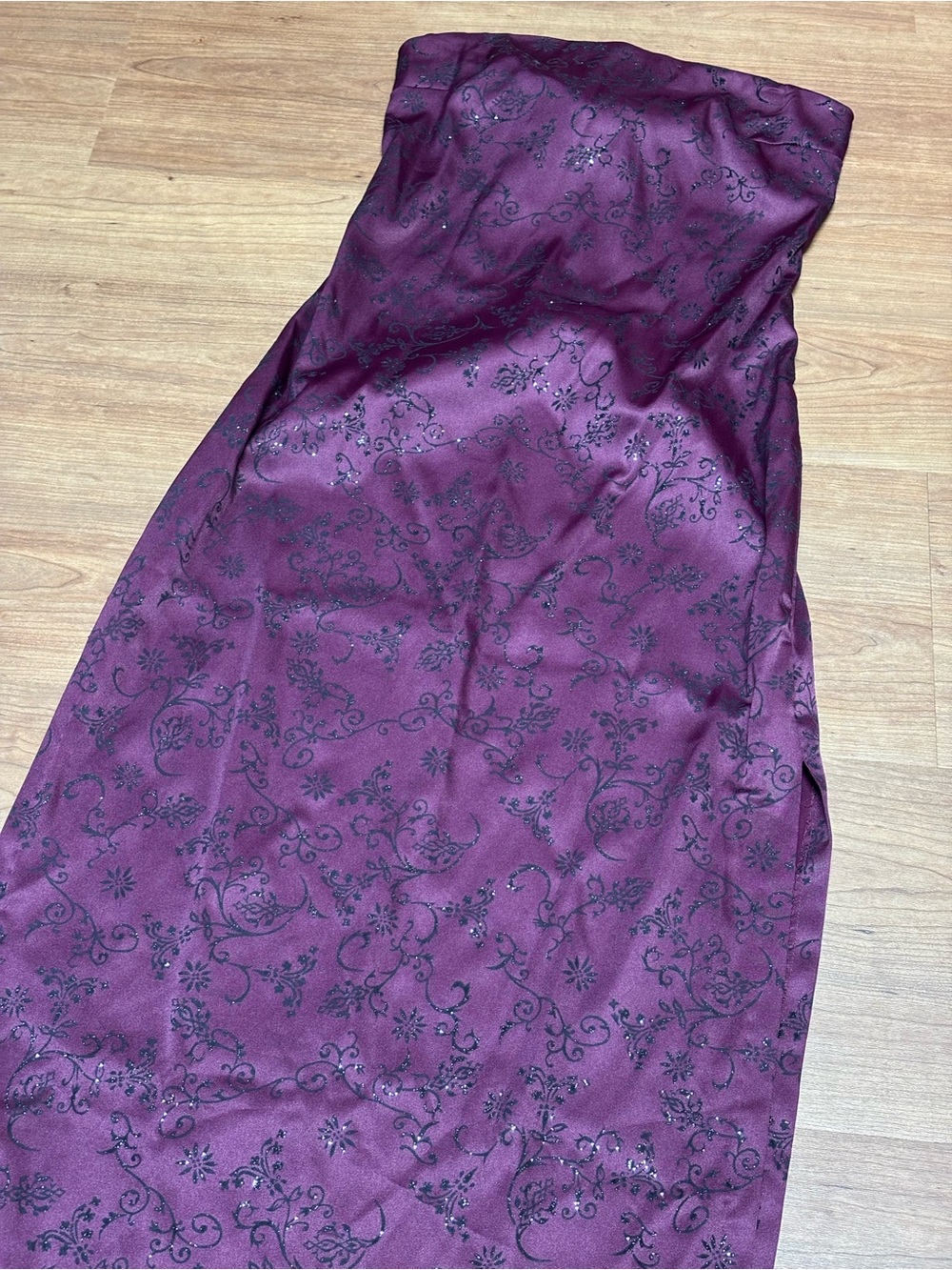 Rampage Y2K Strapless Purple Dress
